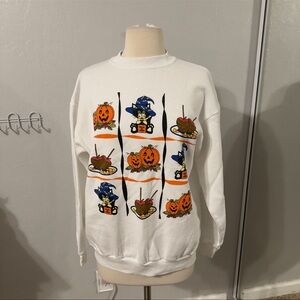 Vintage Halloween Tic-Tac-Toe Crewneck
